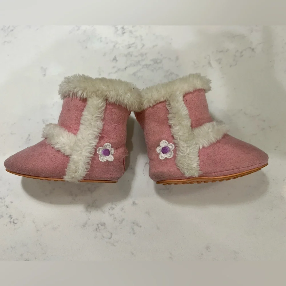 Cozy Pink Kids Boots